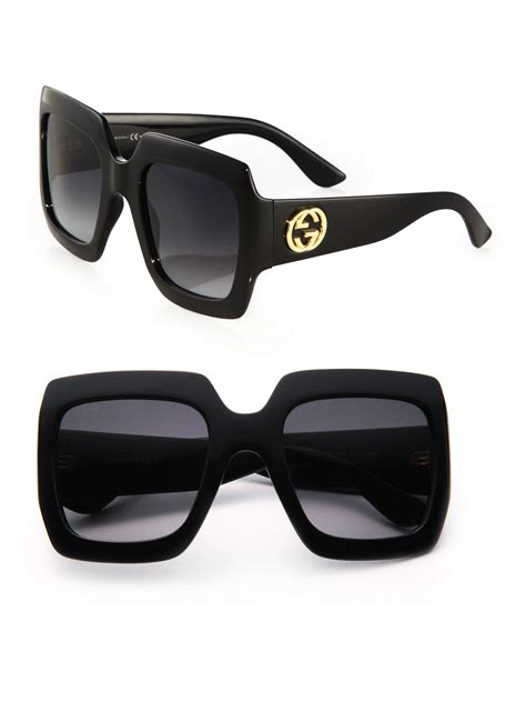 gucci spectacles ladies|gucci oversized black square eyeglasses.